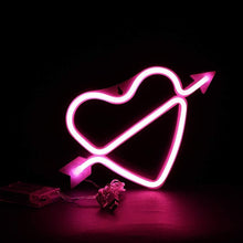 Load image into Gallery viewer, LED NEON LIGHT CUPID HEART DECOR
