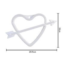 Load image into Gallery viewer, LED NEON LIGHT CUPID HEART DECOR
